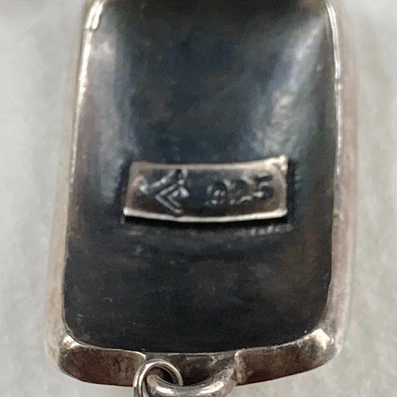 Retired Silpada sterling silver pendant and gems on sterling silver chain - Picture 4 of 10